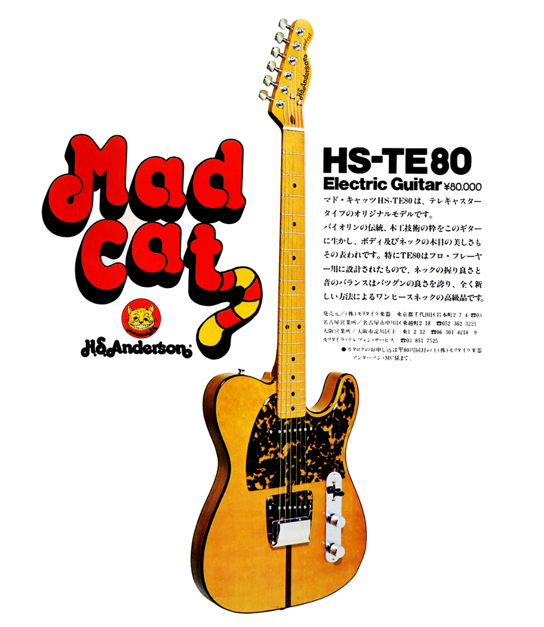 H.S. Anderson Mad Cat V3 Guitar